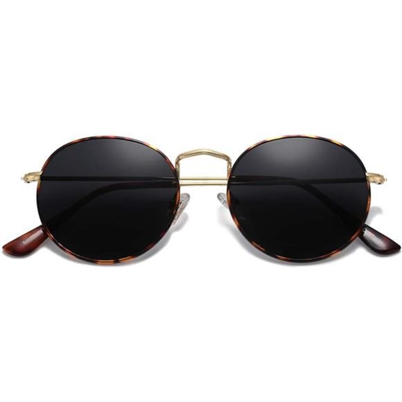 Small Round Polarized Sunglasses, Classic Vintage Retro Shades UV400 main image 4